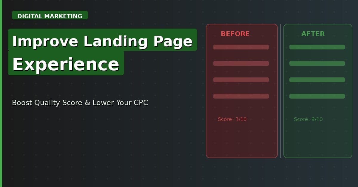 How to Improve Landing Page Experience in Google Ads (Proven Methods)