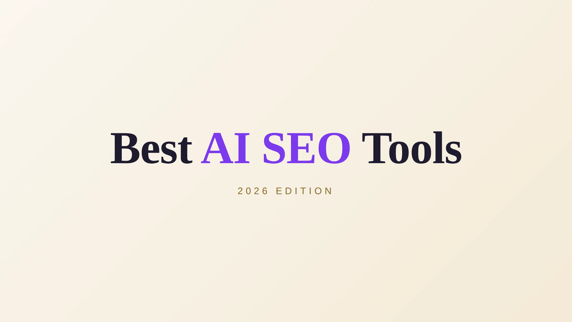 Best AI SEO tools 2026 comparison and pricing