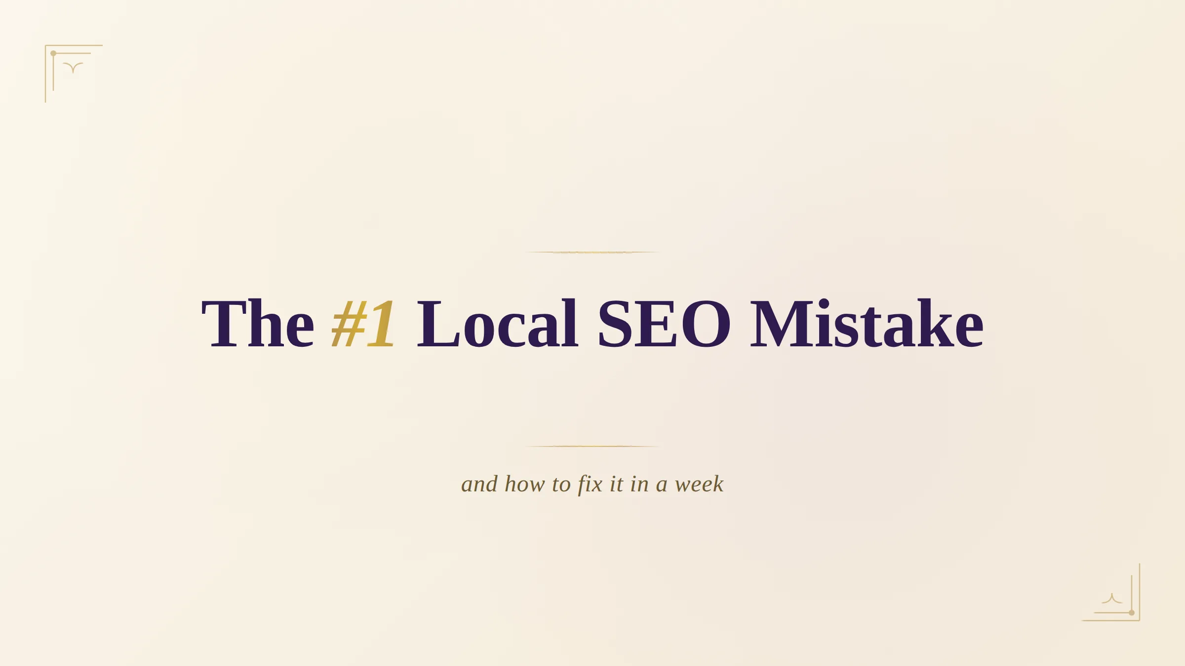 local seo mistakes